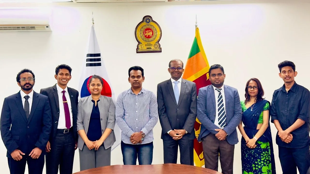 Project Sri XR team at the Embassy of Sri Lanka in Seoul
