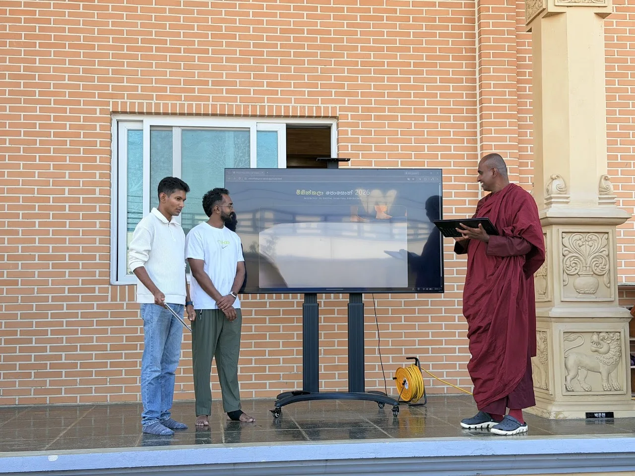 Launch presentation at the Korean Sri Lanka Maha Viharaya